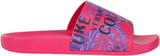 Versace Jeans Couture Slippers Fondo Shelly in roze - Foto 4