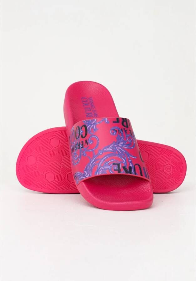 Versace Jeans Couture Slippers Fondo Shelly in roze - Foto 5