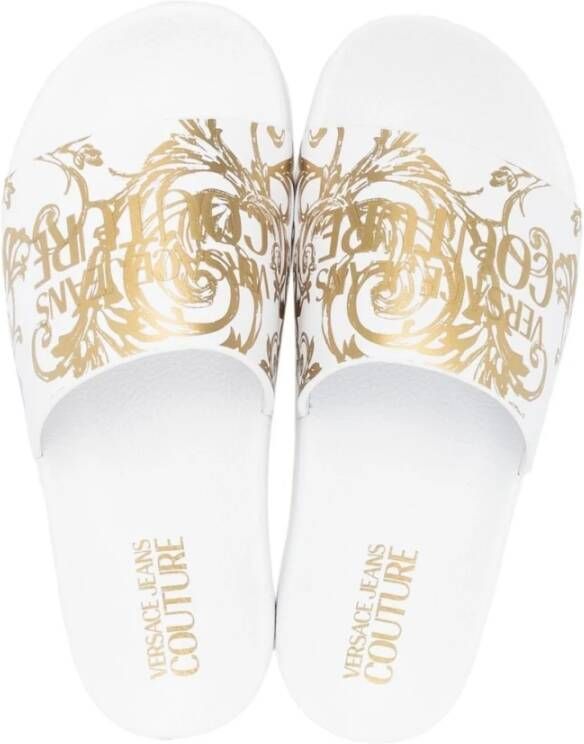 Versace Jeans Couture Sliders Wit Dames