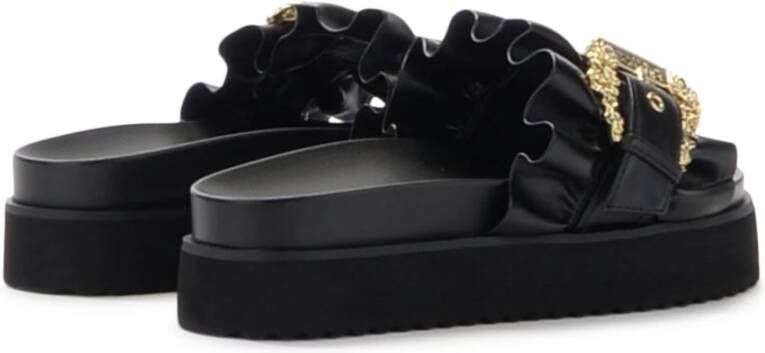 Versace Jeans Couture Sliders Zwart Dames