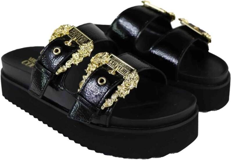 Versace Jeans Couture Sliders Zwart Dames