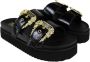 Versace Jeans Couture Sliders Zwart Dames - Thumbnail 2