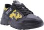 Versace Jeans Couture Lage profiel sneakers voor heren met gladde graaninzetten Black Heren - Thumbnail 16