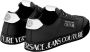 Versace Jeans Couture Zwarte leren sneakers met logo details Black Heren - Thumbnail 2