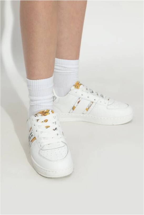 Versace Jeans Couture Sneakers met barocco-print White Dames