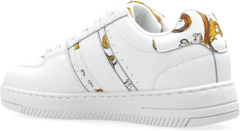 Versace Jeans Couture Sneakers met barocco-print White Dames