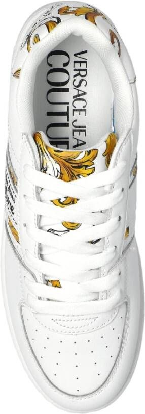 Versace Jeans Couture Sneakers met barocco-print White Dames