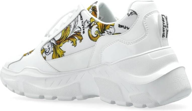 Versace Jeans Couture Sneakers met barokprint White Dames