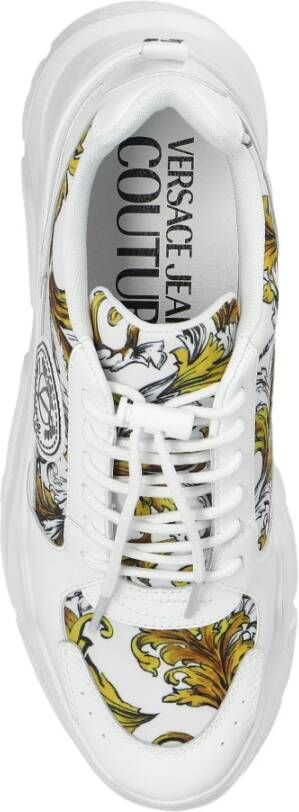 Versace Jeans Couture Sneakers met barokprint White Dames