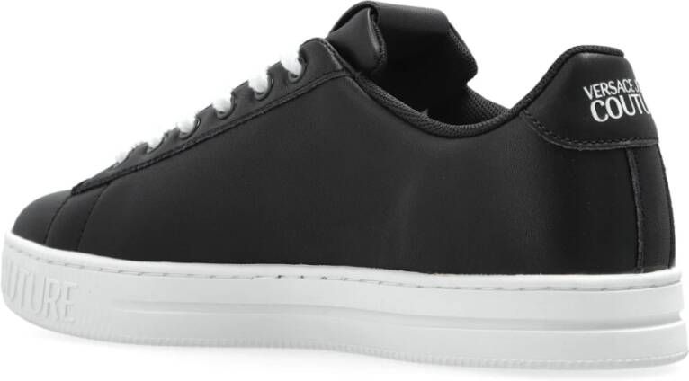 Versace Jeans Couture Sneakers met bedrukt logo Black Dames