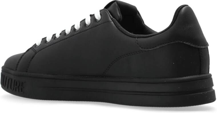 Versace Jeans Couture Sneakers met bedrukt logo Black Heren