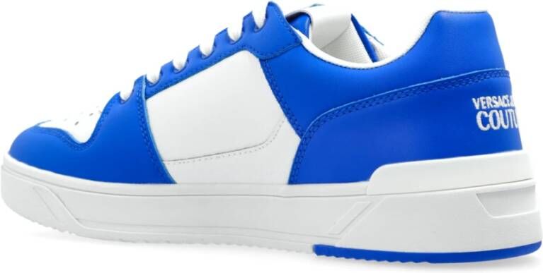 Versace Jeans Couture Sneakers met bedrukt logo Blue Heren