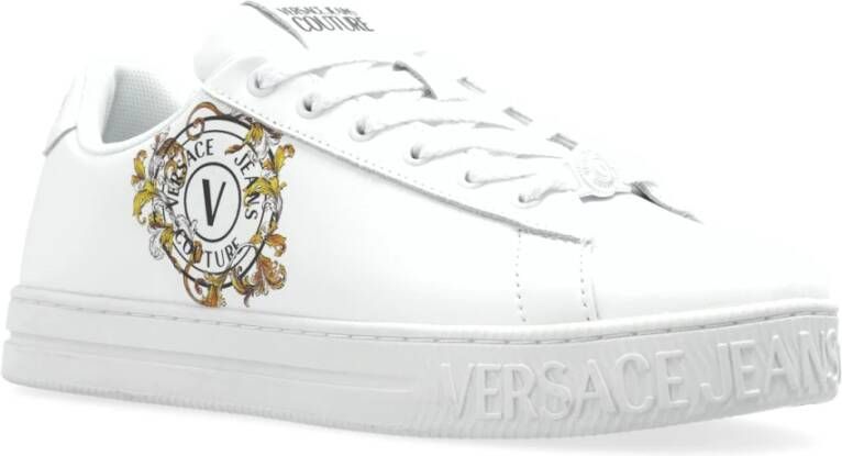 Versace Jeans Couture Sneakers met bedrukt logo White Dames