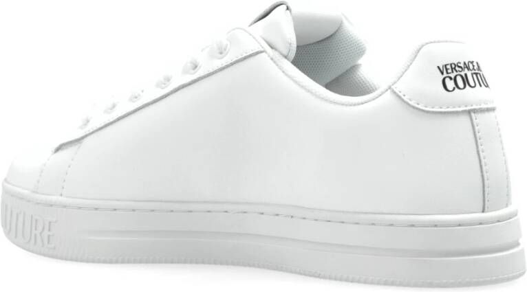 Versace Jeans Couture Sneakers met bedrukt logo White Dames