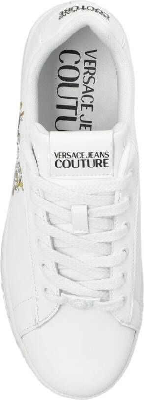 Versace Jeans Couture Sneakers met bedrukt logo White Dames