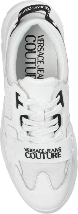 Versace Jeans Couture Sneakers met bedrukt logo White Heren