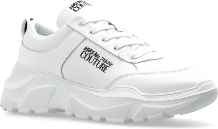 Versace Jeans Couture Sneakers met bedrukt logo White Heren