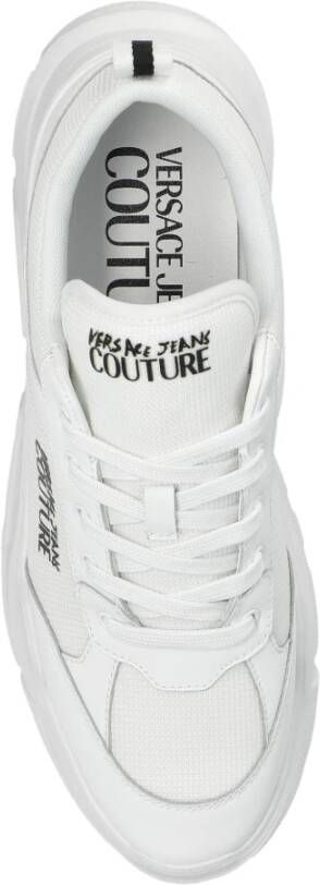 Versace Jeans Couture Sneakers met bedrukt logo White Heren