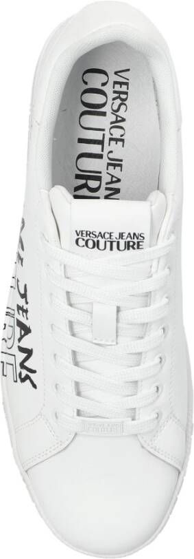 Versace Jeans Couture Sneakers met bedrukt logo White Heren