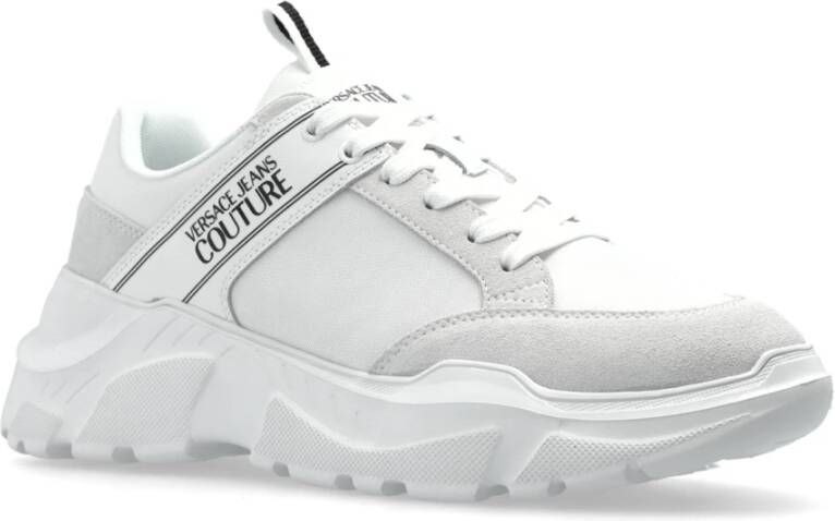 Versace Jeans Couture Sneakers met bedrukt logo White Heren