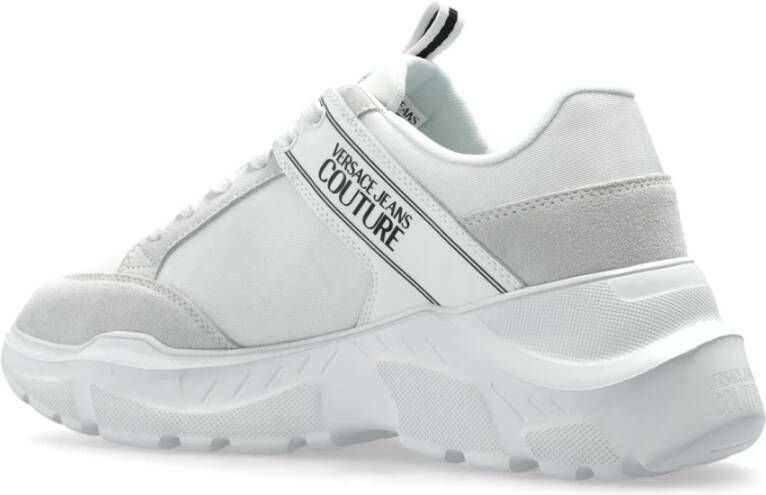 Versace Jeans Couture Sneakers met bedrukt logo White Heren