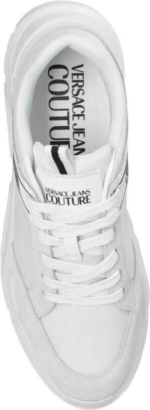 Versace Jeans Couture Sneakers met bedrukt logo White Heren