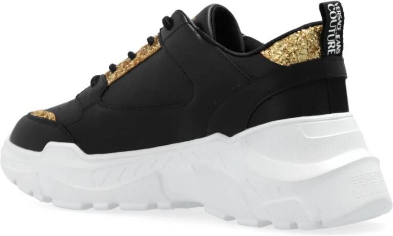 Versace Jeans Couture Sneakers met logo Black Dames