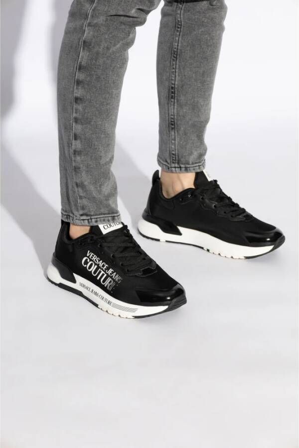 Versace Jeans Couture Sneakers met logo Black Dames