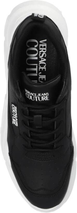 Versace Jeans Couture Sneakers met logo Black Dames