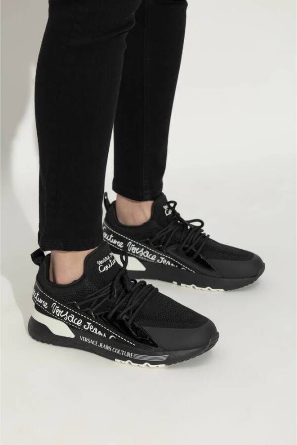 Versace Jeans Couture Sneakers met logo Black Dames