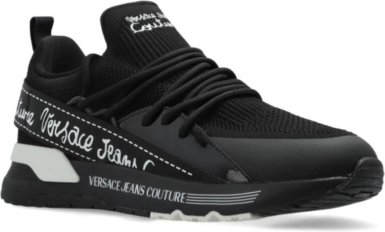 Versace Jeans Couture Sneakers met logo Black Dames