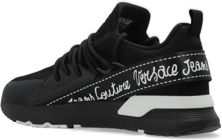 Versace Jeans Couture Sneakers met logo Black Dames