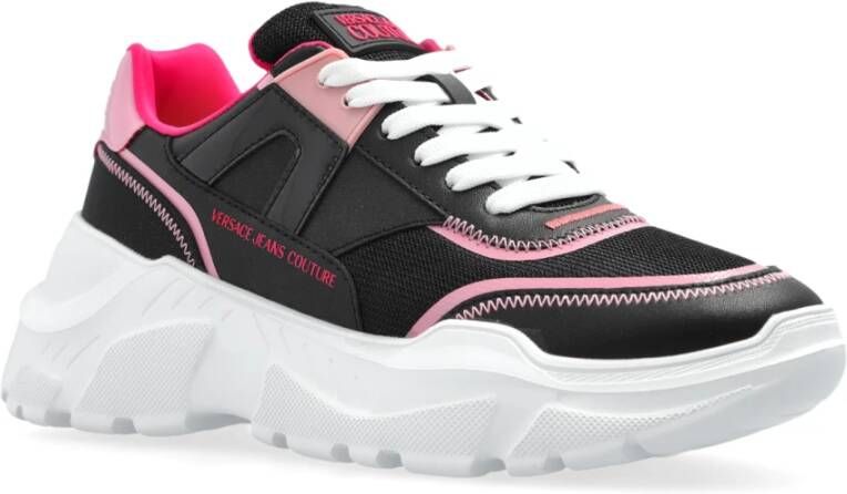 Versace Jeans Couture Sneakers met logo Black Dames