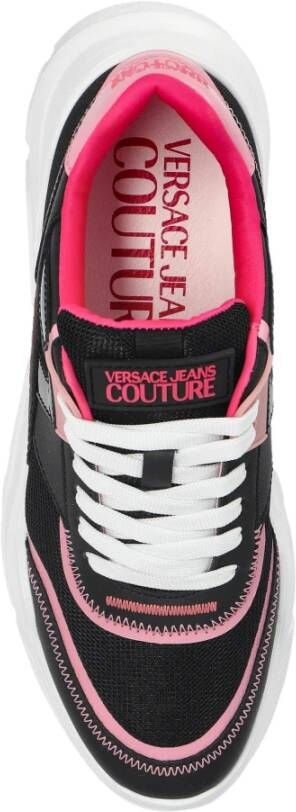 Versace Jeans Couture Sneakers met logo Black Dames