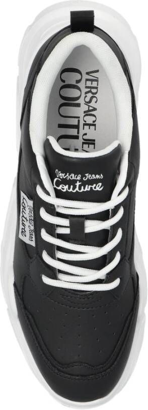 Versace Jeans Couture Sneakers met logo Black Dames