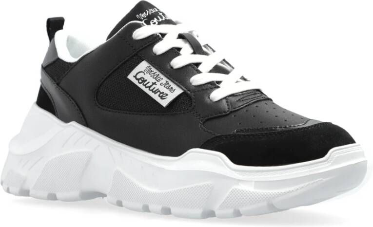 Versace Jeans Couture Sneakers met logo Black Dames