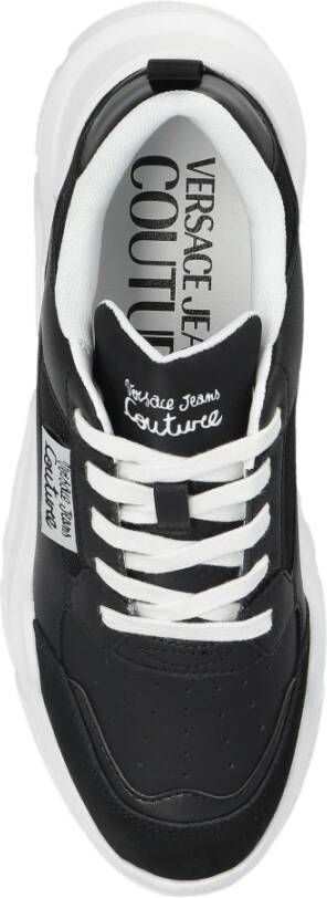 Versace Jeans Couture Sneakers met logo Black Dames