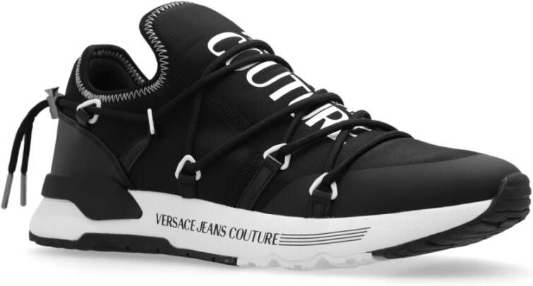 Versace Jeans Couture Sneakers met logo Black Heren