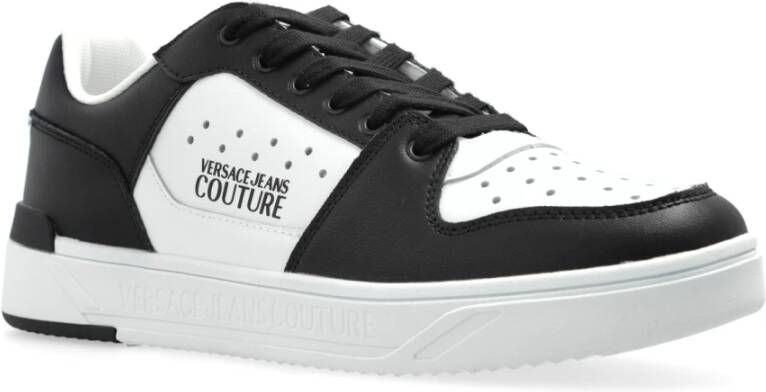 Versace Jeans Couture Sneakers met logo Black Heren