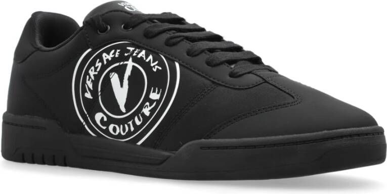 Versace Jeans Couture Sneakers met logo Black Heren