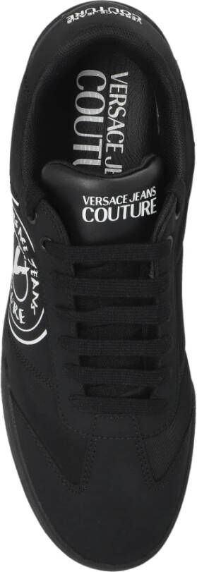 Versace Jeans Couture Sneakers met logo Black Heren