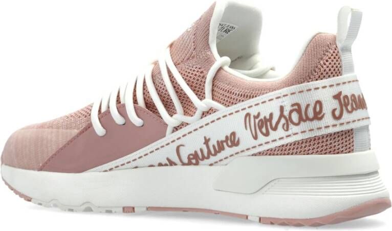 Versace Jeans Couture Sneakers met logo Pink Dames