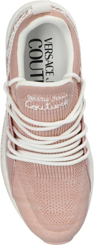 Versace Jeans Couture Sneakers met logo Pink Dames