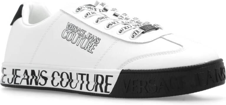 Versace Jeans Couture Sneakers met logo White Heren