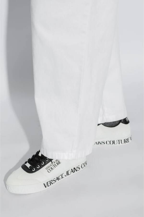 Versace Jeans Couture Sneakers met logo White Heren