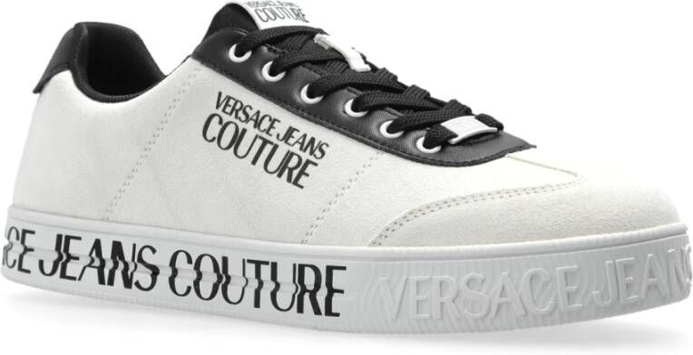 Versace Jeans Couture Sneakers met logo White Heren