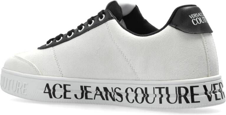 Versace Jeans Couture Sneakers met logo White Heren