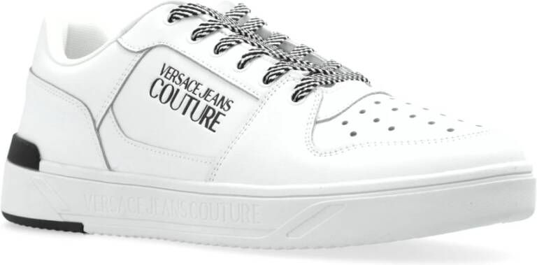 Versace Jeans Couture Sneakers met logo White Heren