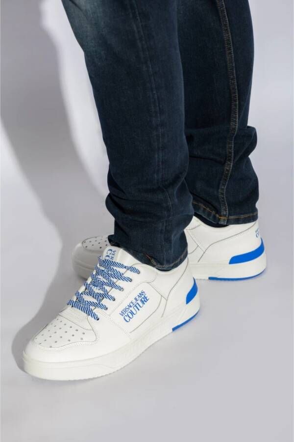 Versace Jeans Couture Sneakers met logo White Heren