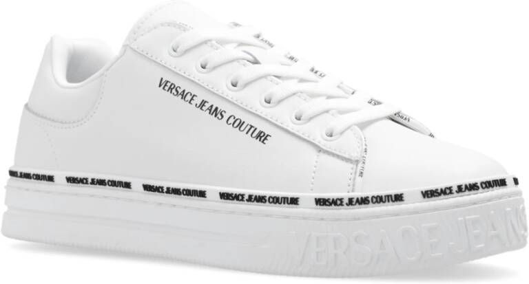 Versace Jeans Couture Sneakers met logo Wit Dames